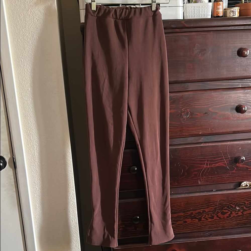 Brown flare Leggings